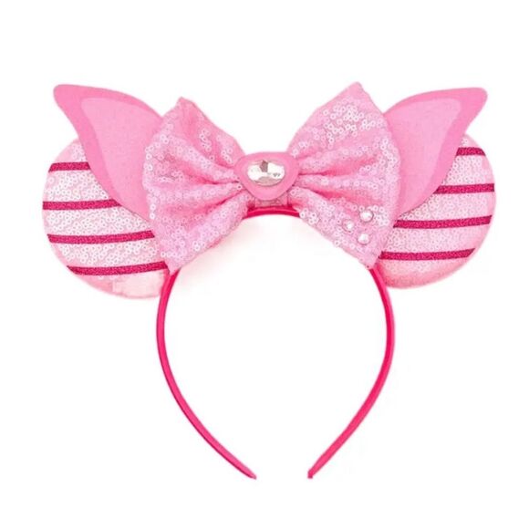 Minnie Mickey Mouse Ear Headband with Bow NEW - Picture 1 of 3